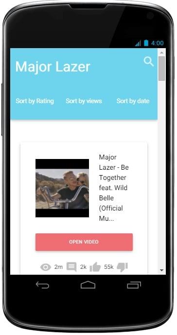 Build Youtube Android App from your channel