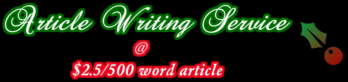 Article Writing Service