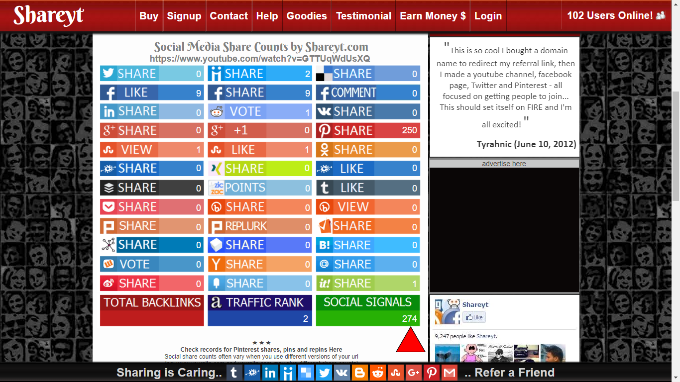 101 High Quality Natural Social Bookmarks  & SignalsFrom Top Social Networks, Boost Promotion