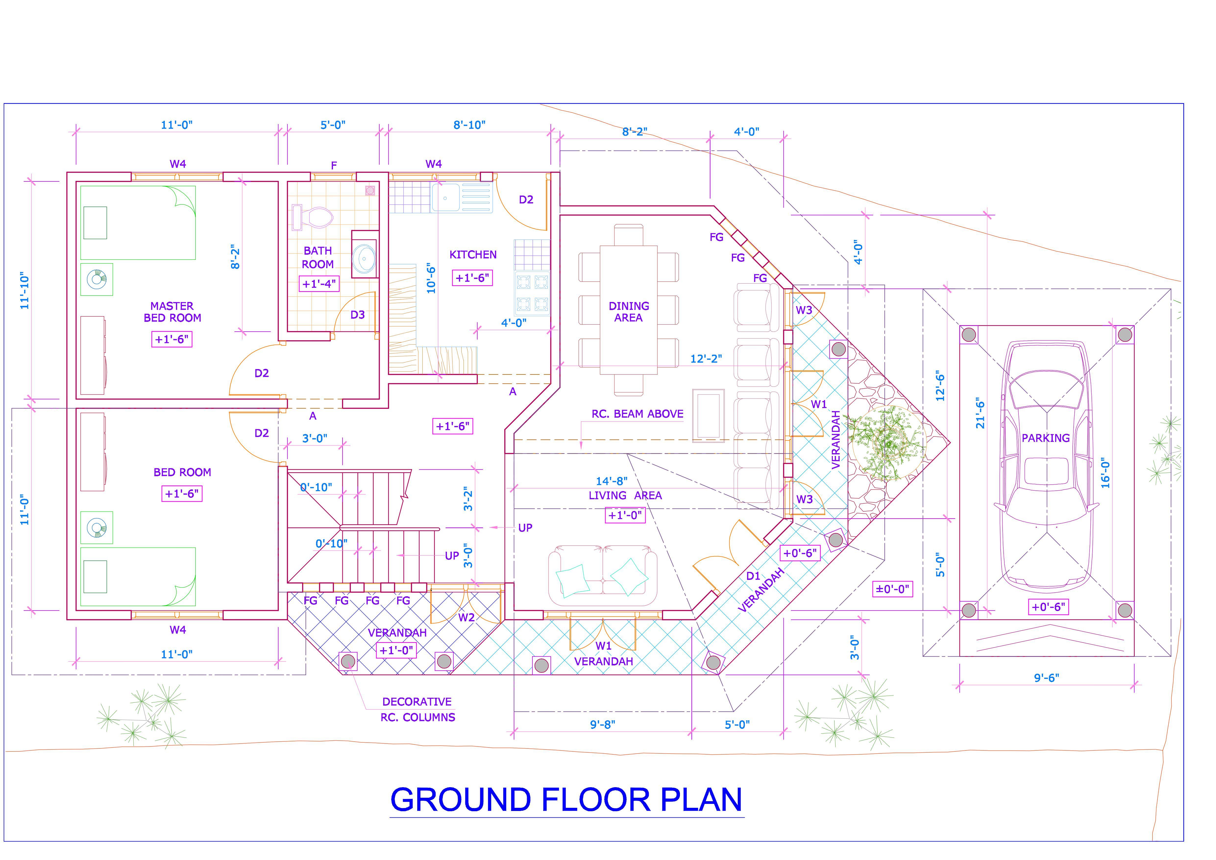 I will make 2D autoCAD drawings for your sketches