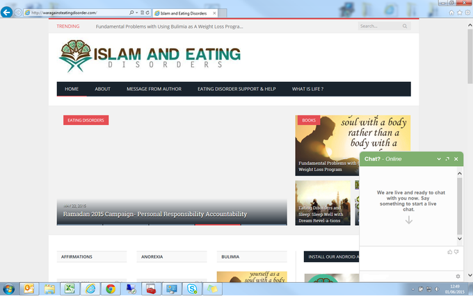 I will give you live chat on your website