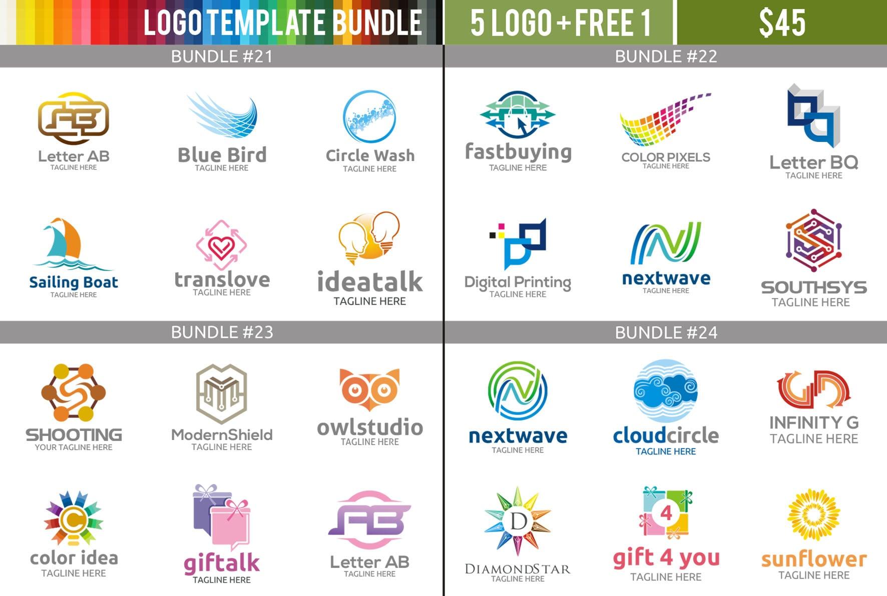 Wide Choice of Logo Templates