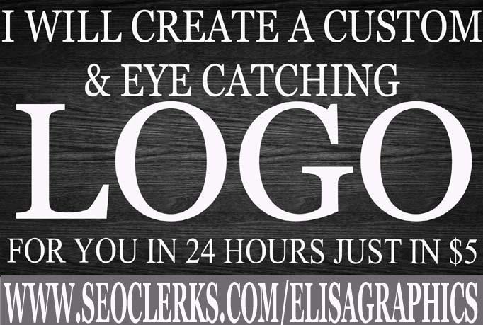 i will create 2 custom & eye catching logo for you in 24 hours just in $5 with multipe revisions.