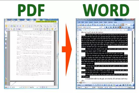 i will type convert or rewrite PDF, image scanned 25 Page to Word