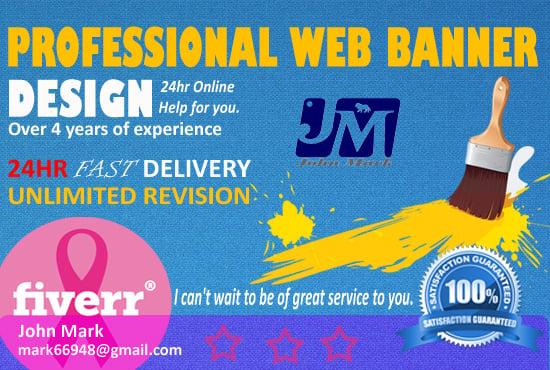 I will design AMAZING 12 Web Banner ads,Headers,Covers
