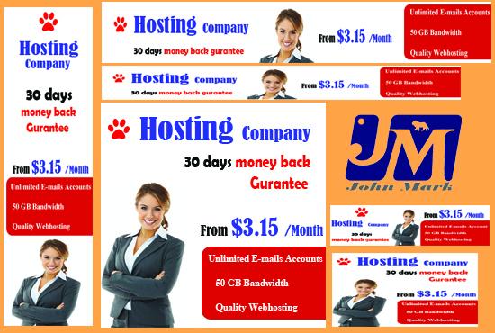 I will design AMAZING 12 Web Banner ads,Headers,Covers