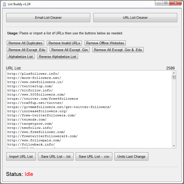  List Buddy - Quick and Easy List Cleaning Software! - 30 Day Money Back Guarantee