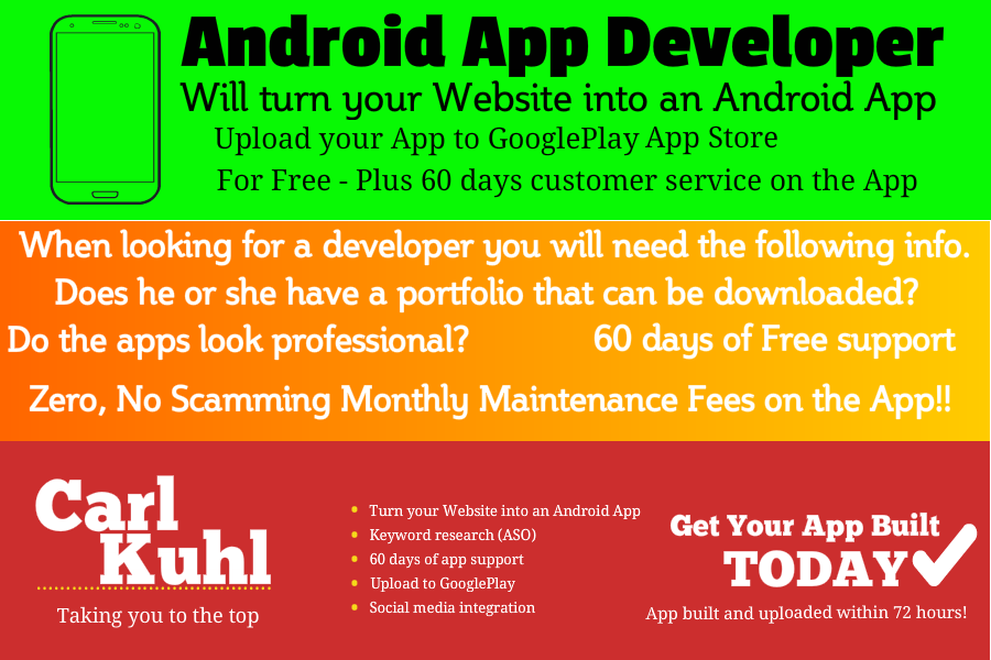 Create an Amazing IOS and Android App for your Business