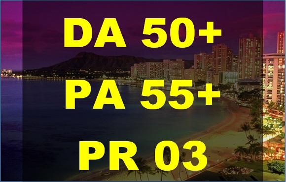 Write and guest Post on DA, PA 50+ high authority domain to give you dofollow link