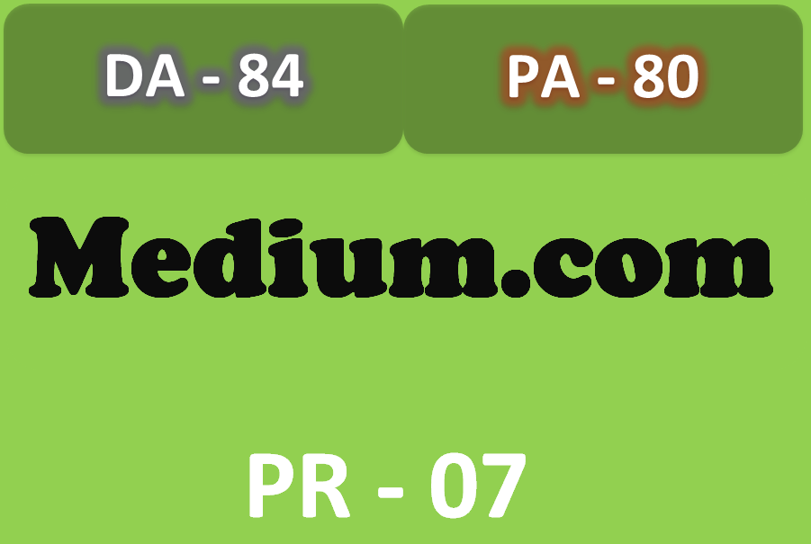 I will write and Guest post on Medium DA PA 80+ 