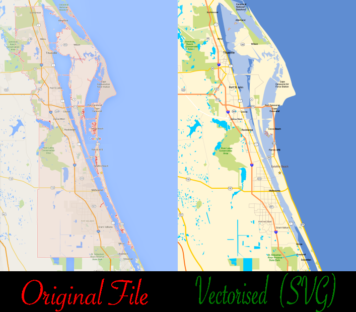 Vetorise Complex Map