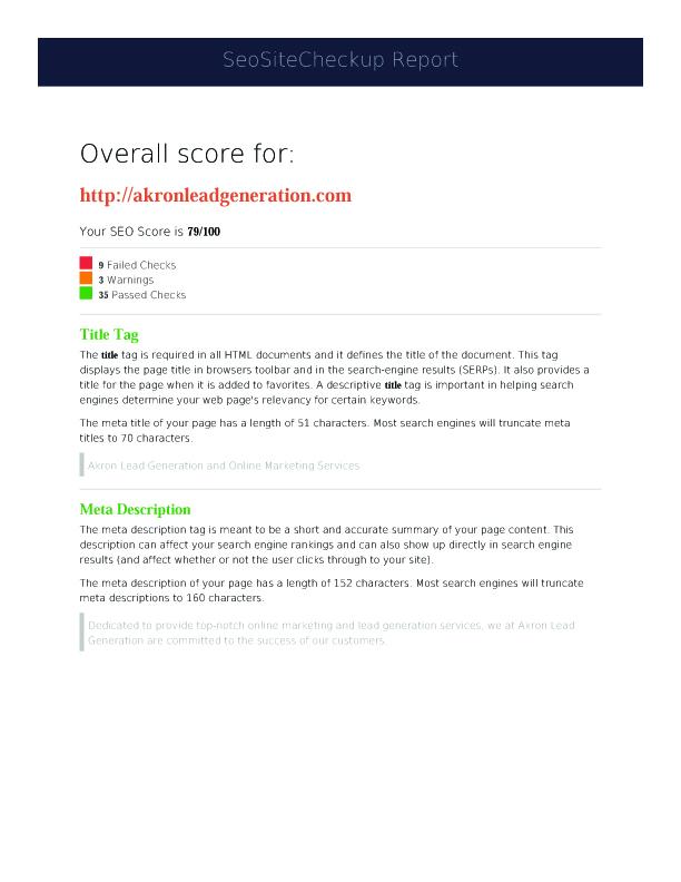 I will Create Full SEO Audit Report for Your Website