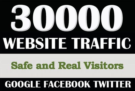 I will drive 30000 Worldwide Real Visitors Traffic to Website