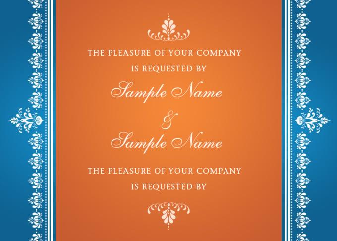 create the most Elegant Wedding Invitation 