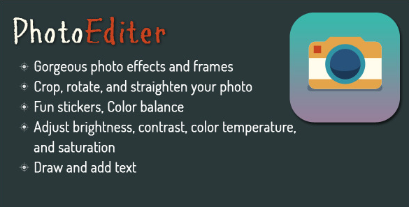 I will give you source code photoeditor for  android 