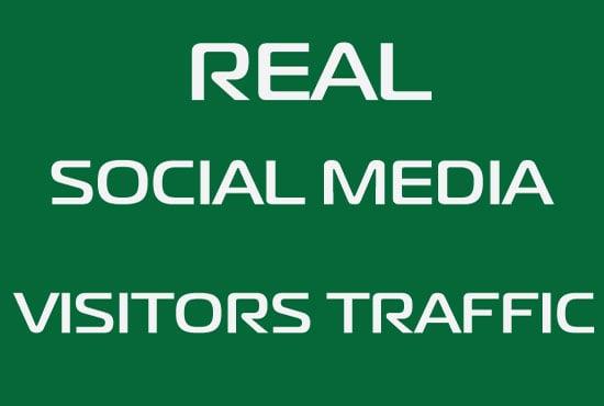 50000 Real Social Media Visitors Traffic to Website