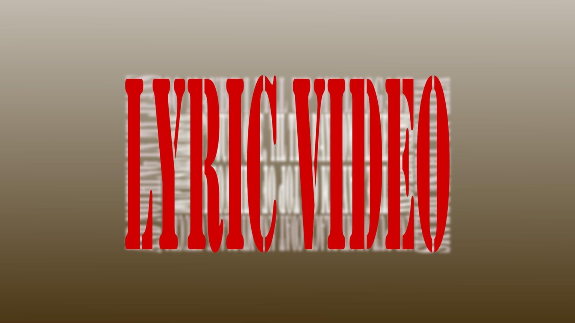 I will create a lyric video for your song 