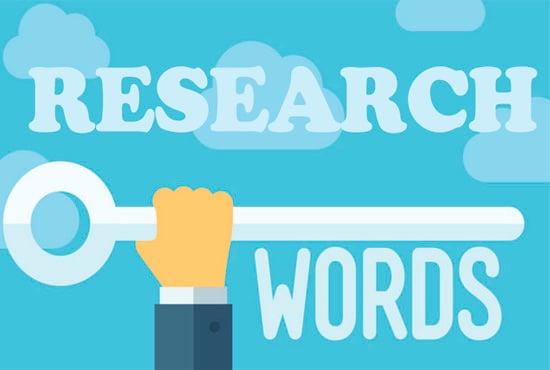 do SEO keyword research on your website 
