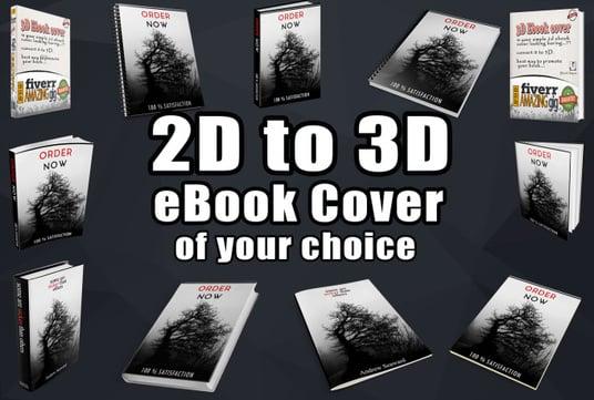 will convert simple 2D Ebook cover into amazing 3D Book 