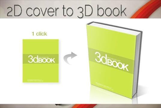 will convert simple 2D Ebook cover into amazing 3D Book 