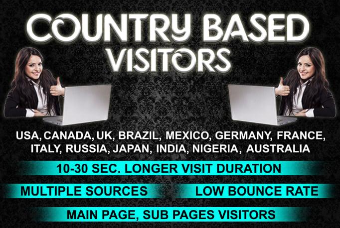 LOW BOUNCE UK,USA, EUROPE, AUSTRALIA website traffic visitors