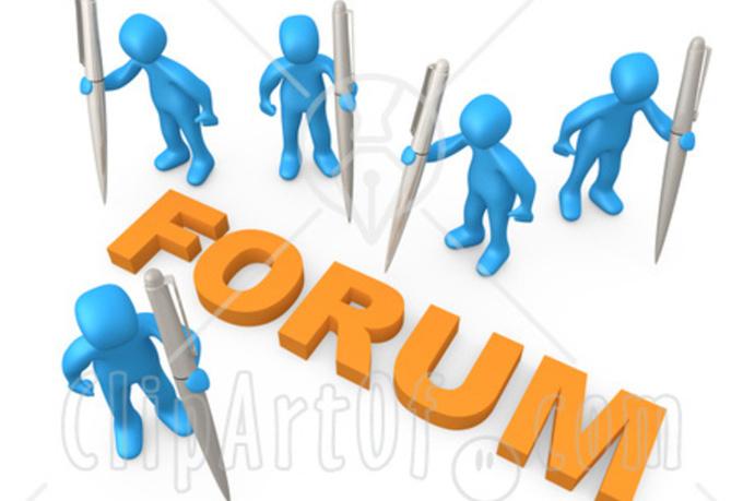  create 40 High Pr Forum posting unlimited keywords and urls