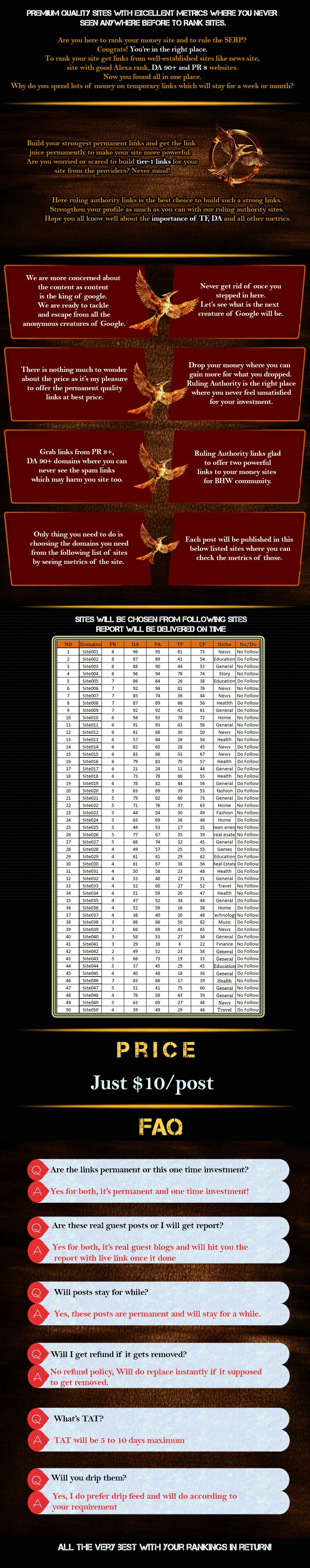 Ruling Authority Package - PR 8+ 90+ DA Sites || Base of a Strong Backlink Profile