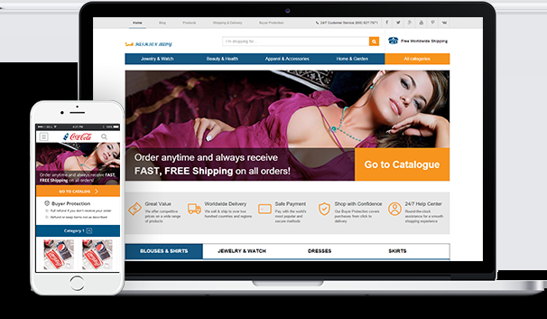 Setup a complete auto managed online store 