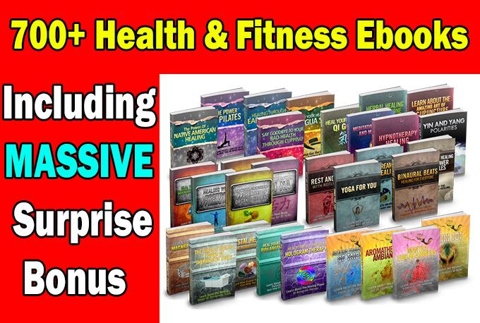 I will over 700 Health and Fitness EBooks with mrr plr