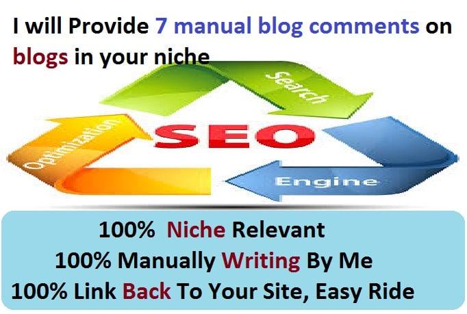 Leave 5 Niche Blog Comment Manually To Get More Backlink To Your Site And Dominate Your Niche