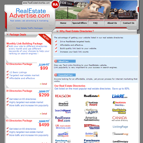 Backlinks on My PR1 - PR5 Real Estate Sites