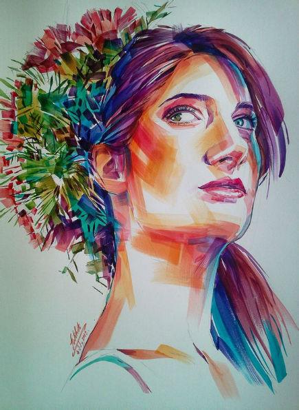 turn your photo into watercolor portrait