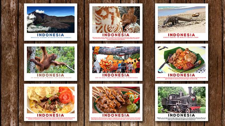 Send you POSTCARD from Indonesia
