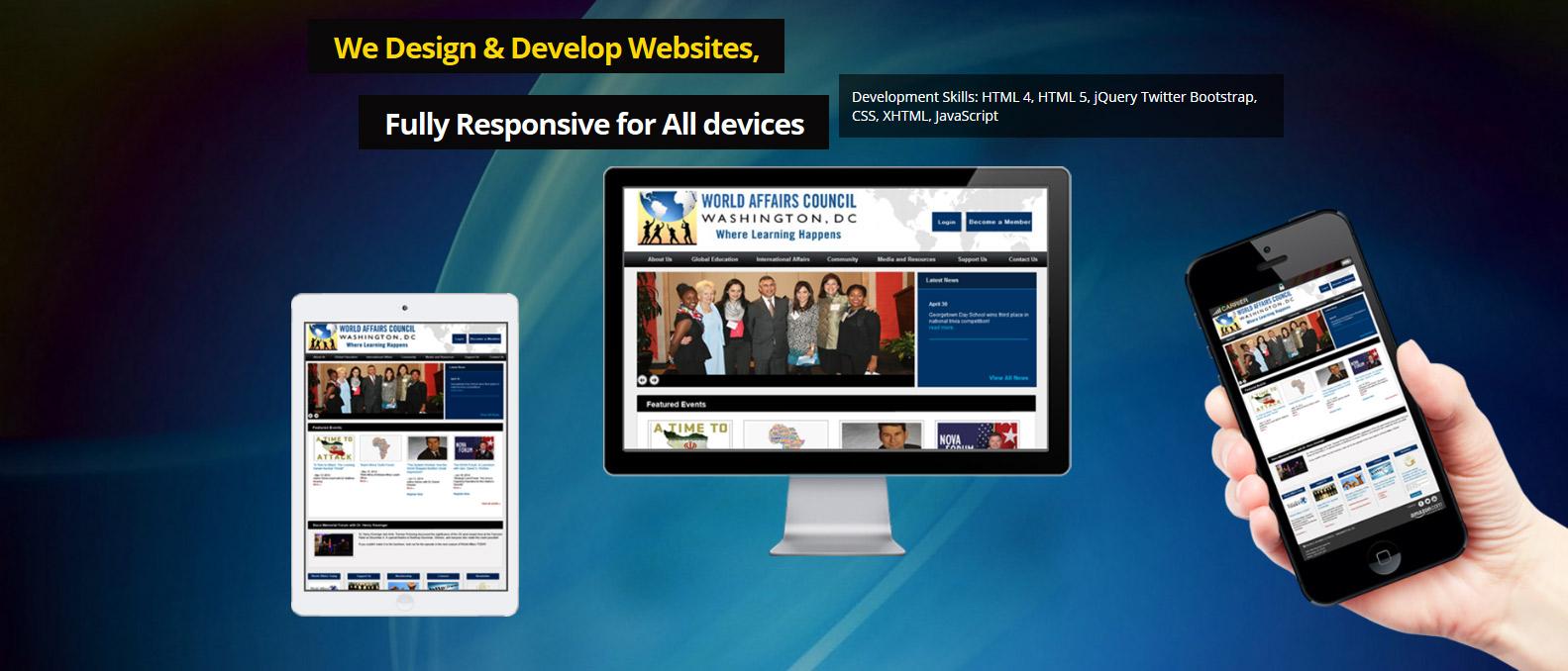 I develop and design website in any language you want.!