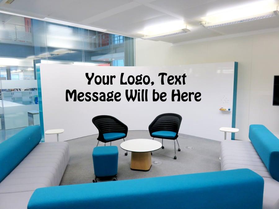 Display your logo, Text or Message on office walls mockups