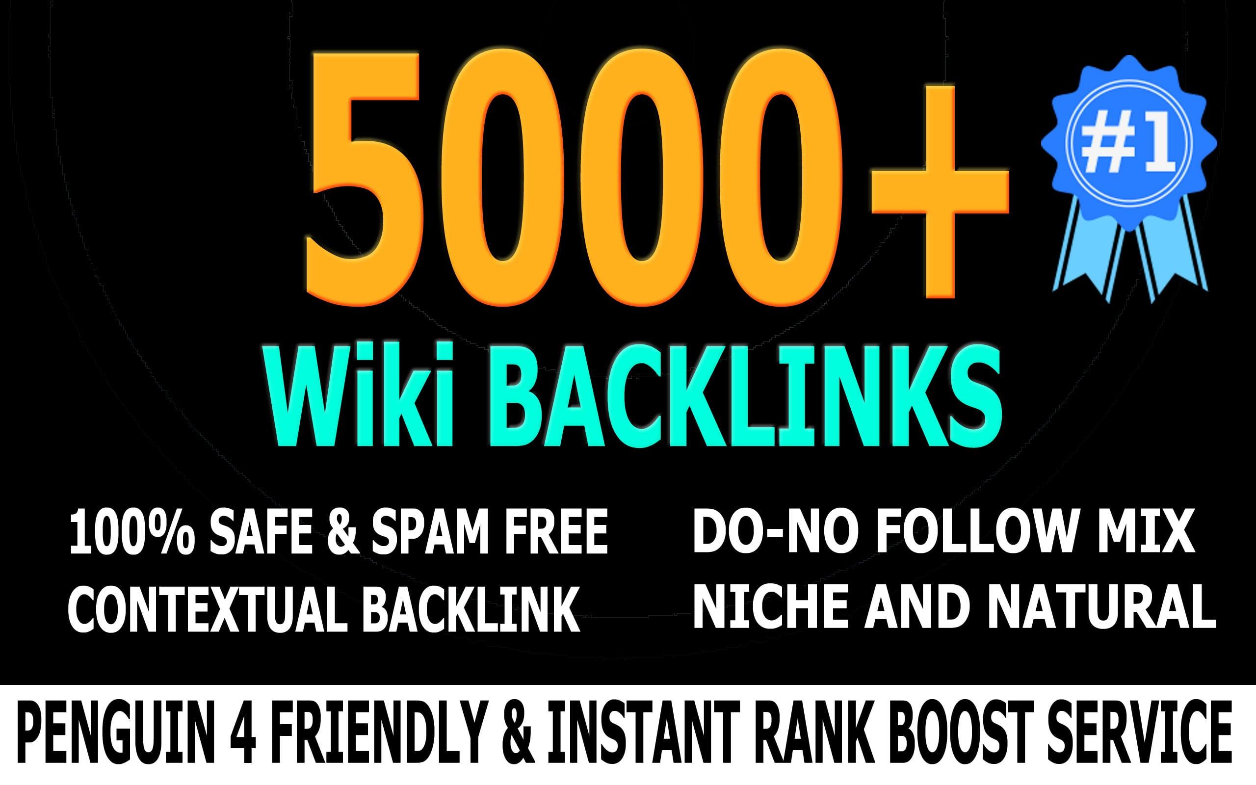Rank you #1 with 5000 High PR Quality Wiki Backlinks