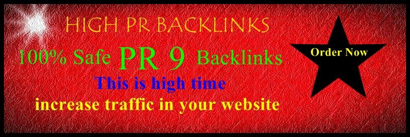 Google 1st Page Ranking with High PR Backlinks 