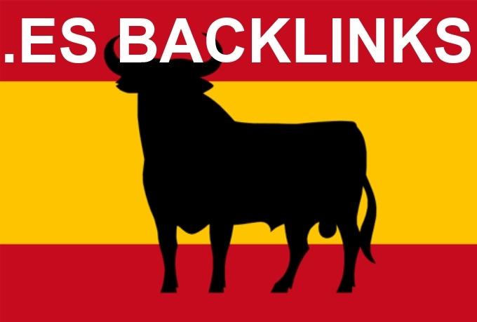 150 backlinks on spanish ES blog domains 