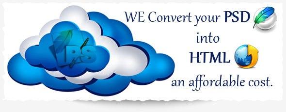 Covert PSD to HTML from professional Web Designer