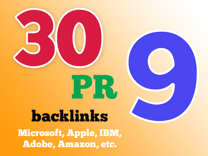  30 PR9 High Pr Seo Social Backlinks Boost your rankings