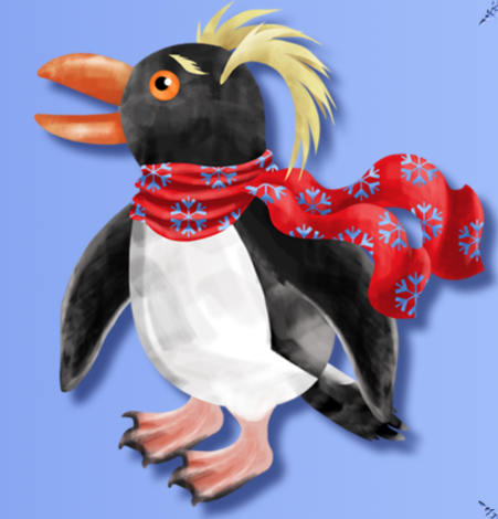 Color Christmas Cartoon Character