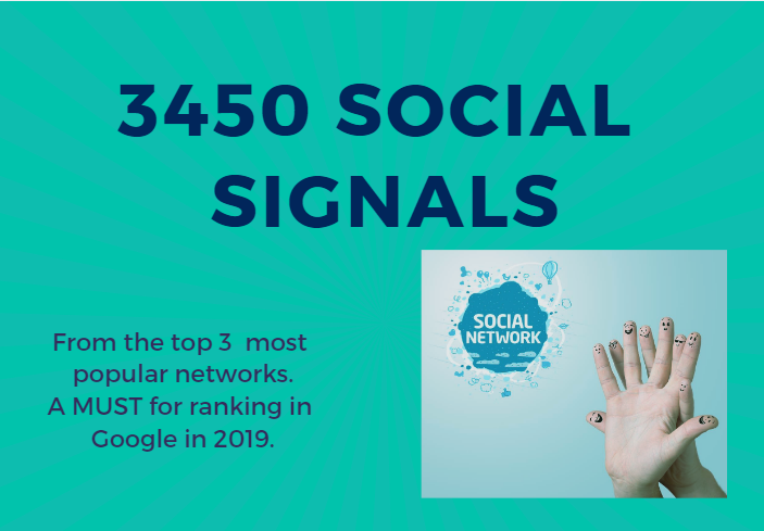 I will provide 3450 social signals from the top 3 networks