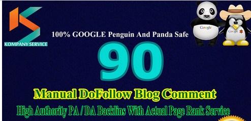 Provide 90 DoFollow BackLinks Manually on High Authority Domain