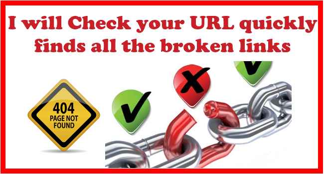Check your page quickly finds all the broken links 