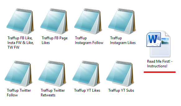 Give you 13 Traffup iMacro scripts