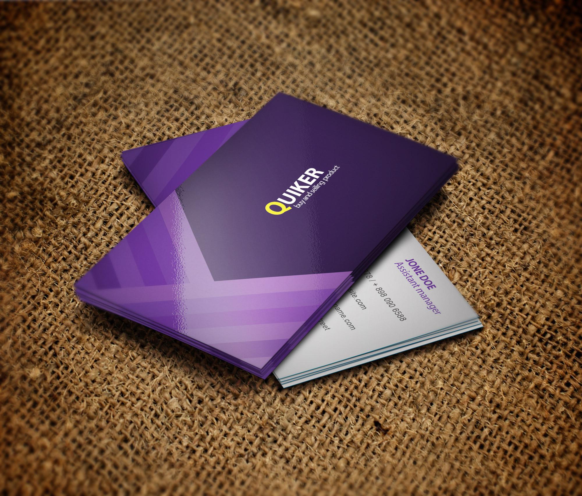 design 2 sided unique and eye catching business card