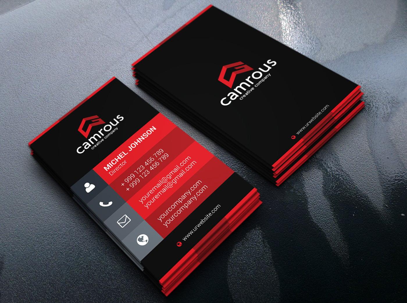 design 2 unique business card and letterhead