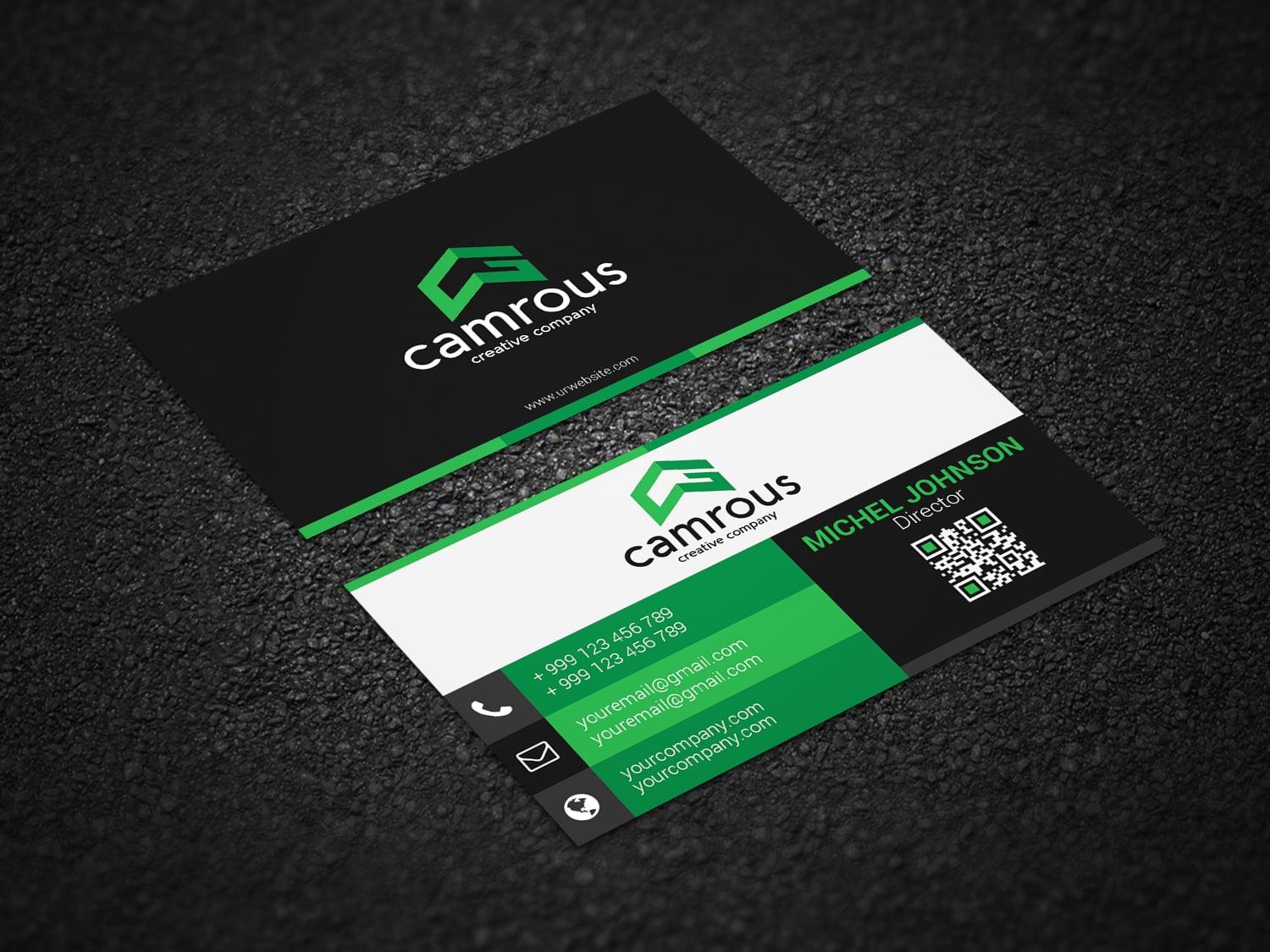 design 2 unique business card and letterhead