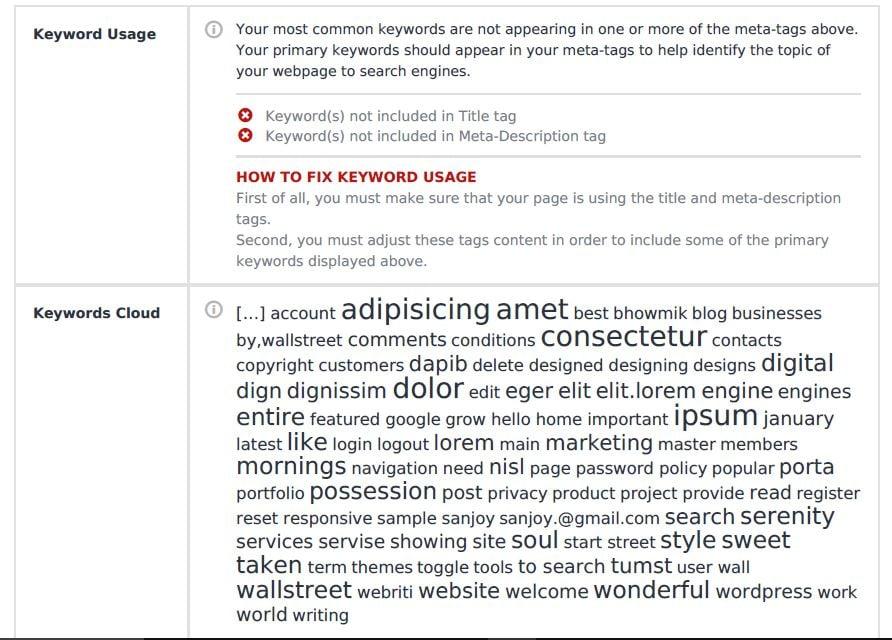 SEO Analysis and Audit Report for your website 