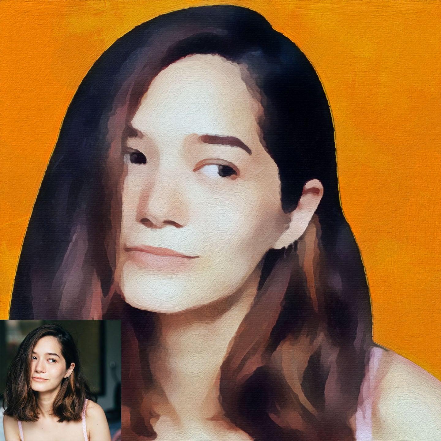 Custom your photo in Oil Painting Style as gift ideas 24 hours